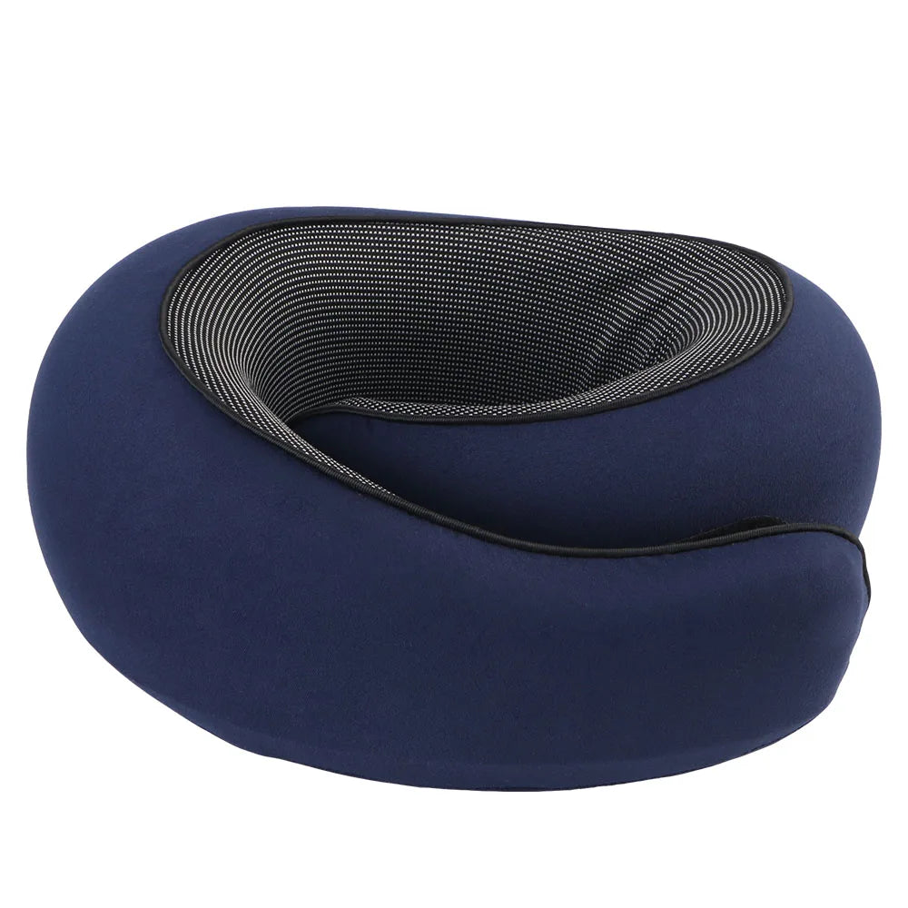 Travesseiro Portátil em Forma de U – Espuma Viscoelástica, Confortável para Viagem e Descanso, Suporte para Pescoço e Relaxamento