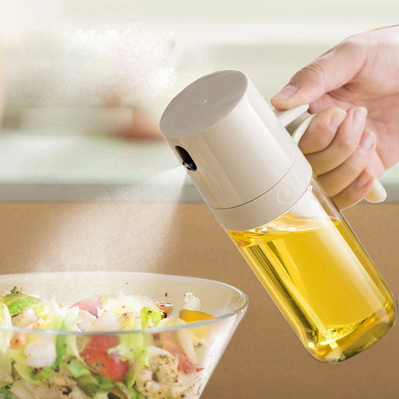 Spray de Óleo 250ml em Vidro Borosilicato – Pulverizador para Cozinha, Ideal para Air Fryer, Saladas e Assados