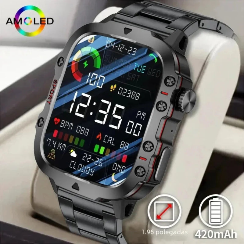 Relógio Inteligente Masculino Xiaomi – Smartwatch Bluetooth com Chamada, Fitness, 3ATM, IP68 à Prova d'Água e Compatível com Android