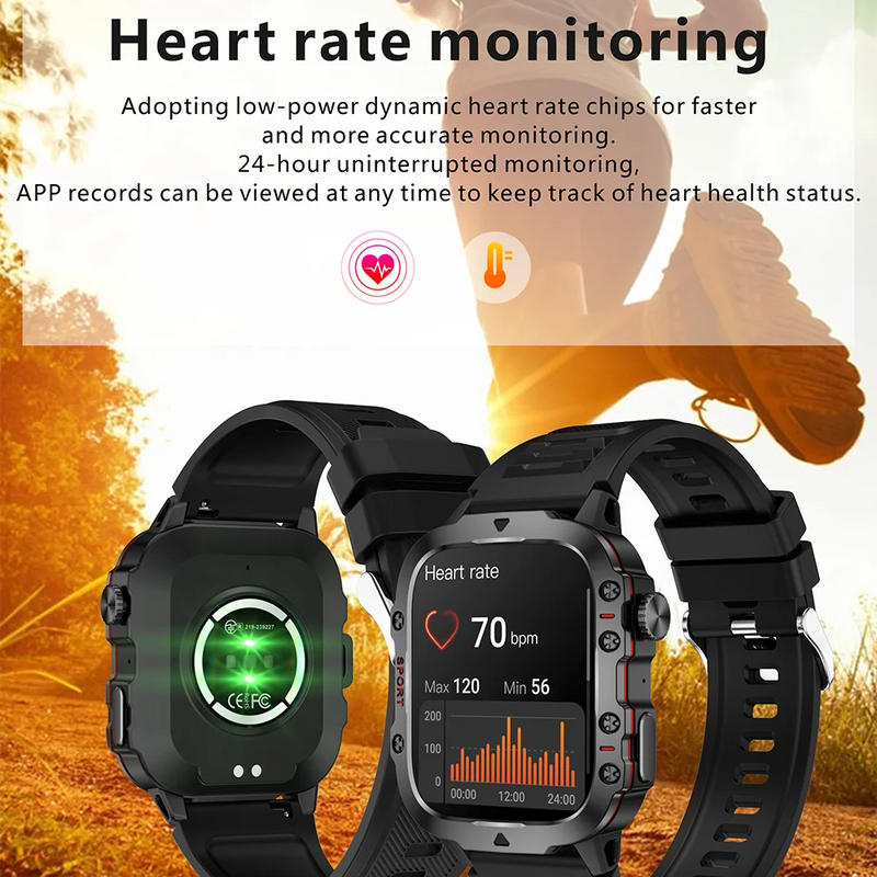 Relógio Inteligente Masculino Xiaomi – Smartwatch Bluetooth com Chamada, Fitness, 3ATM, IP68 à Prova d'Água e Compatível com Android