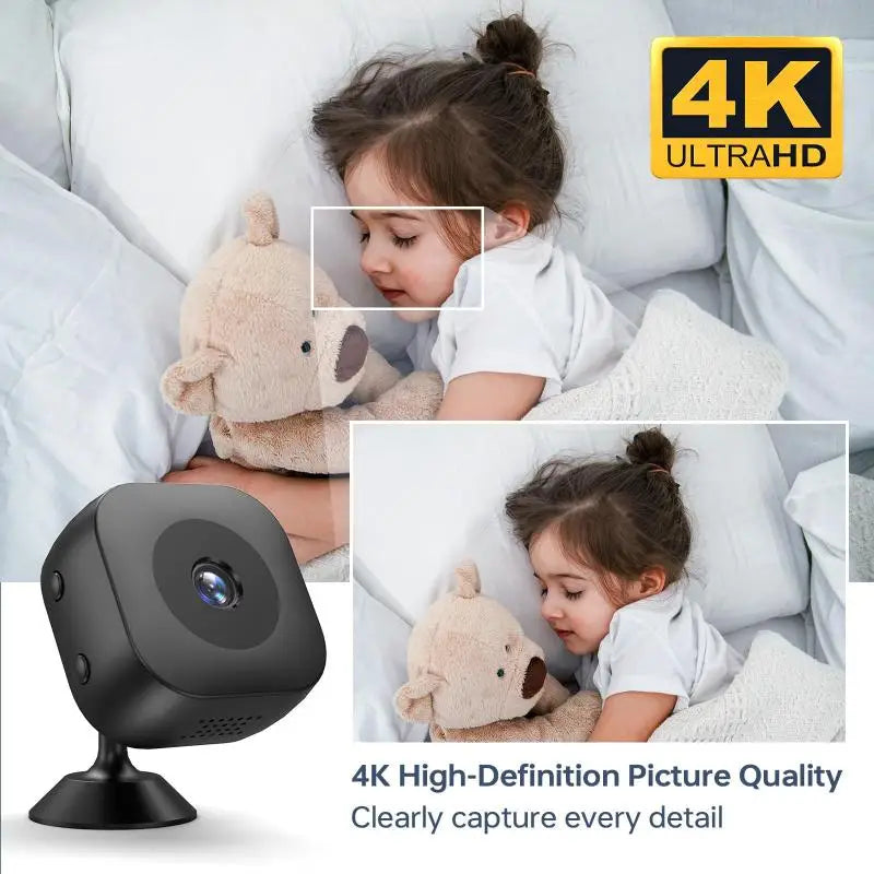 Câmera de Segurança Xiaomi MIJIA 4K – Visão Noturna Full Color, Monitor Wi-Fi à Prova d'Água com Detecção de Movimento