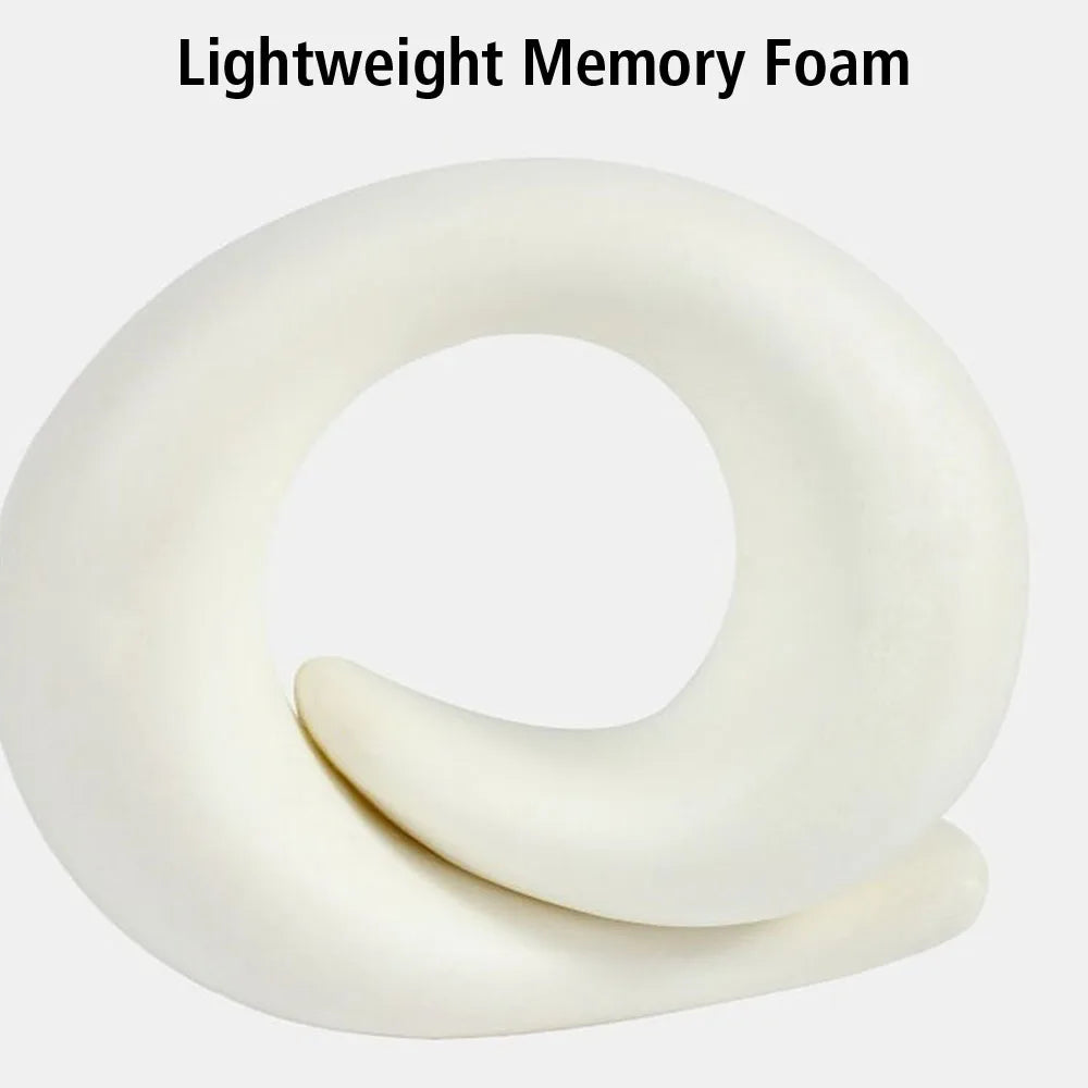 Travesseiro Portátil em Forma de U – Espuma Viscoelástica, Confortável para Viagem e Descanso, Suporte para Pescoço e Relaxamento