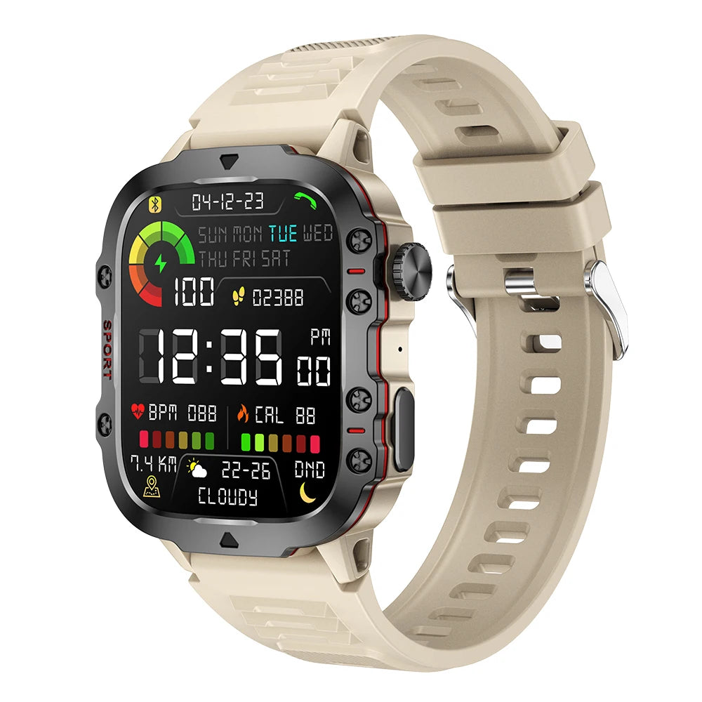 Relógio Inteligente Masculino Xiaomi – Smartwatch Bluetooth com Chamada, Fitness, 3ATM, IP68 à Prova d'Água e Compatível com Android