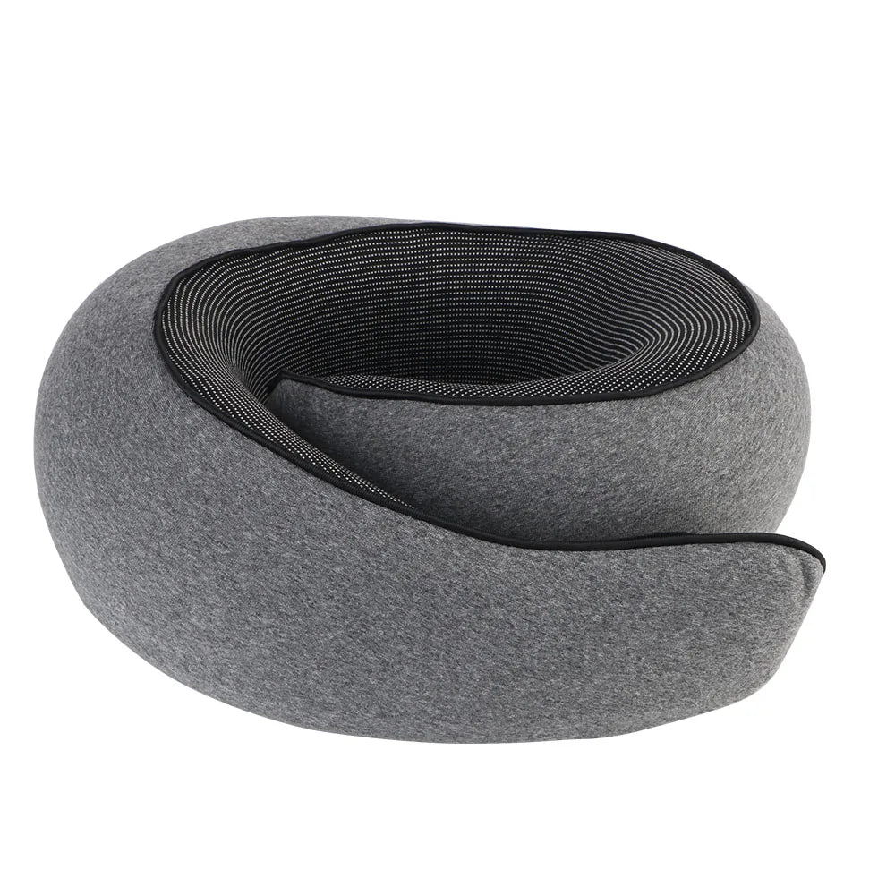 Travesseiro Portátil em Forma de U – Espuma Viscoelástica, Confortável para Viagem e Descanso, Suporte para Pescoço e Relaxamento