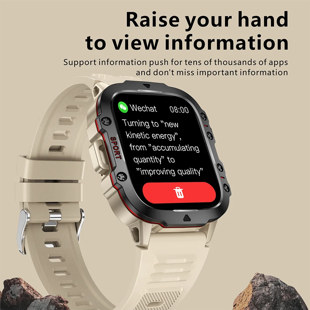 Relógio Inteligente Masculino Xiaomi – Smartwatch Bluetooth com Chamada, Fitness, 3ATM, IP68 à Prova d'Água e Compatível com Android