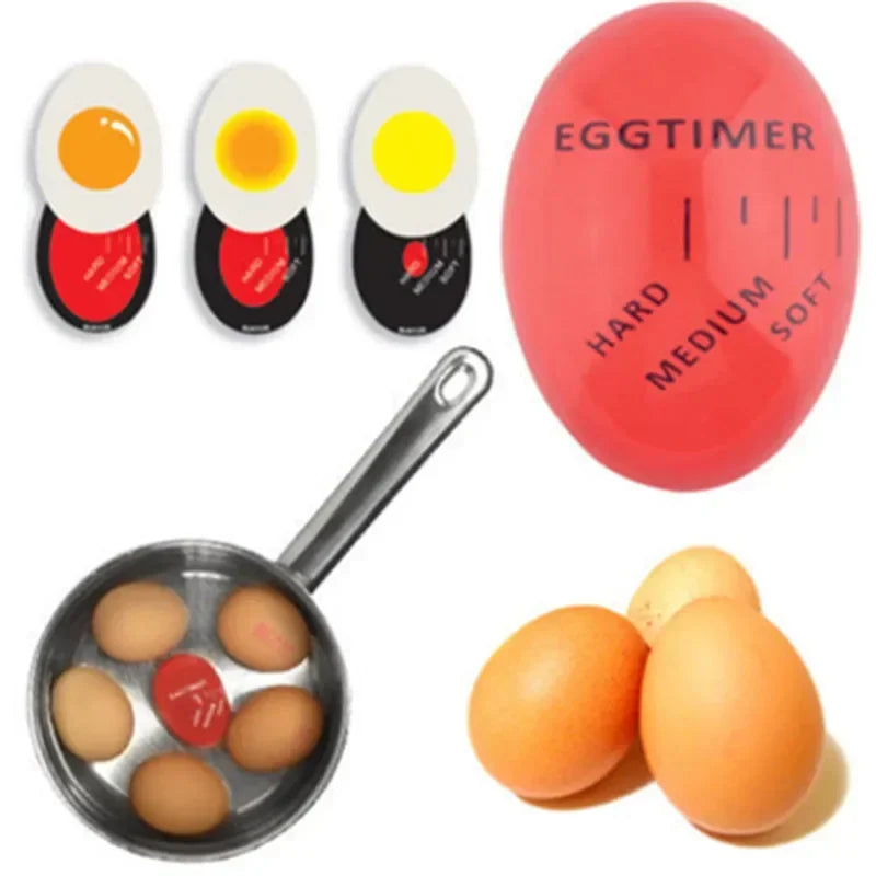 Medidor de Ovos Cozidos com Temporizador – Utensílio Decorativo para Cozinha, Ferramenta Prática para Cozinhar Ovos Perfeitos