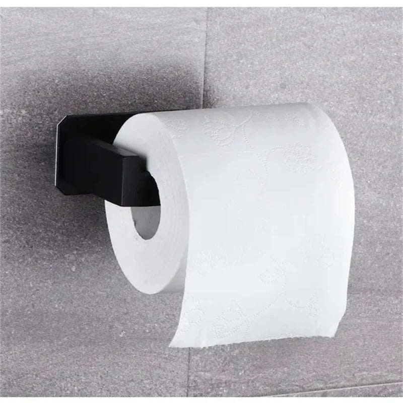 Suporte de Papel Higiênico de Aço Inoxidável 304 – Acessório Moderno para Banheiro