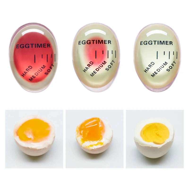 Medidor de Ovos Cozidos com Temporizador – Utensílio Decorativo para Cozinha, Ferramenta Prática para Cozinhar Ovos Perfeitos