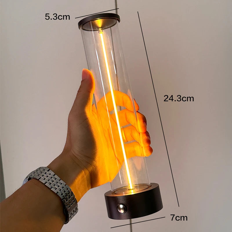Luz Ambiente LED com Sucção Magnética – 3 Níveis de Brilho e Design Ajustável para Ambientes Internos
