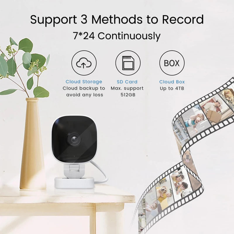 Câmera de Segurança Xiaomi 4K Mini – Visão Noturna Full Color, Wi-Fi, IP65 à Prova d'Água, Detecção de Movimento e Áudio Bidirecional