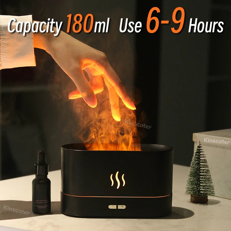 Aroma Difusor Ultrassônico KINSCOTER – Umidificador de Ar com Luz LED e Tecnologia Cool Mist para Óleos Essenciais