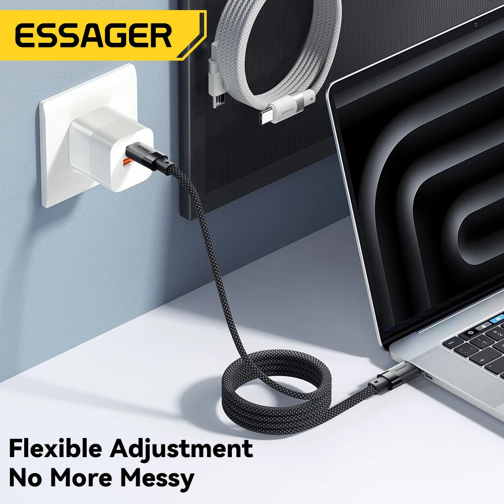 Cabo Magnético de Carregamento Rápido USB-C 100W Essager