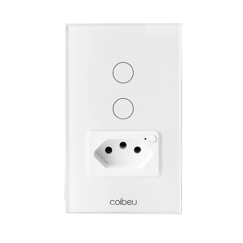 Interruptor Inteligente Wi-Fi Tuya – Controle por Toque, Compatível com Alexa e Google Assistant para Automação Residencial
