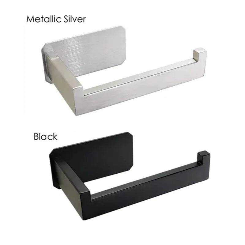 Suporte de Papel Higiênico de Aço Inoxidável 304 – Acessório Moderno para Banheiro