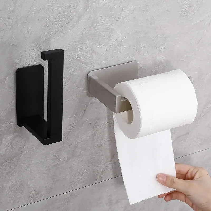 Suporte de Papel Higiênico de Aço Inoxidável 304 – Acessório Moderno para Banheiro