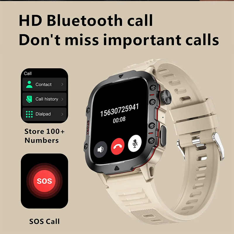 Relógio Inteligente Masculino Xiaomi – Smartwatch Bluetooth com Chamada, Fitness, 3ATM, IP68 à Prova d'Água e Compatível com Android